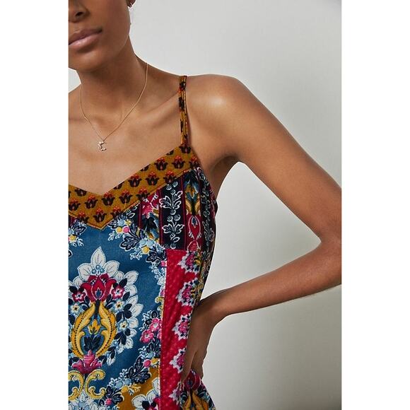 Anthropologie Zadie Velvet Slip Babydoll Dress Women's Large Festival Artsy Boho - Picture 4 of 12